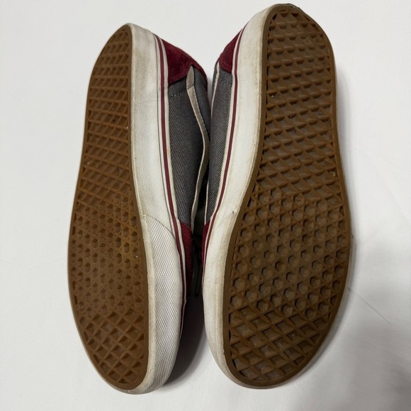 Vans Old Skool Off The Wall Canvas Skate Shoe‎ Maroon White Men's Size 8.5 - Picture 7 of 8